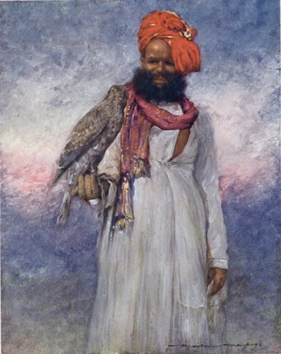 Un fauconnier de Rajgarh - Mortimer Ludington Menpes