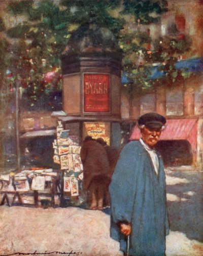 Un kiosque sur le boulevard - Mortimer Ludington Menpes