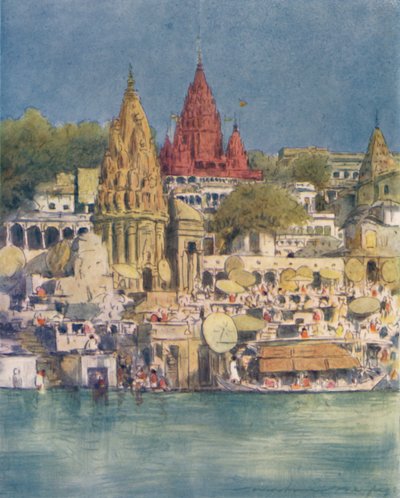 Festival fluvial à Bénarès, 1905 - Mortimer Ludington Menpes