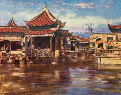Une maison de thé, Shanghai - Mortimer Ludington Menpes
