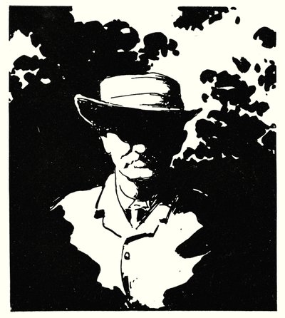 Cecil J Rhodes dans son jardin, Kenilworth, Kimberley - Mortimer Ludington Menpes
