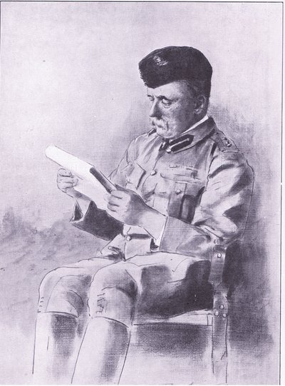Colonel French, illustration de Après Pretoria : La guerre de guérilla, 1902 - Mortimer Ludington Menpes