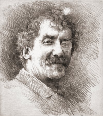 James McNeill Whistler, portrait. - Mortimer Ludington Menpes