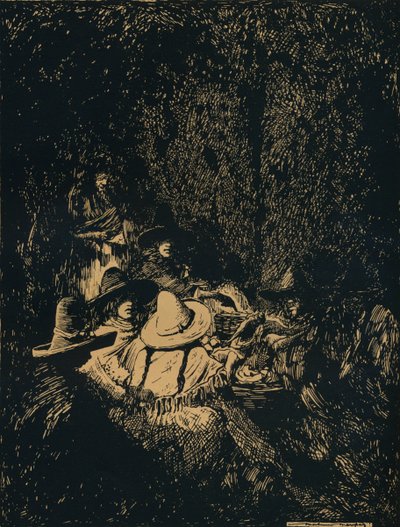 Scène nocturne à Puebla, vers 1895, 1896 - Mortimer Ludington Menpes