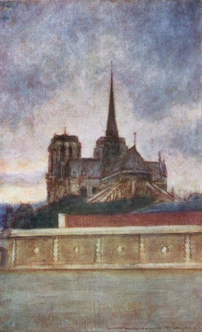 Notre-Dame depuis la rivière - Mortimer Ludington Menpes