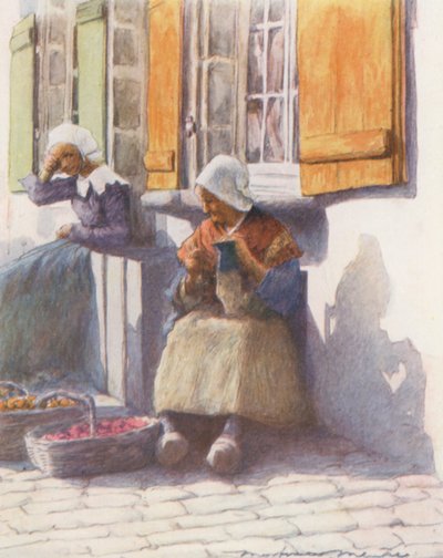Sur le quai à Pont-Aven - Mortimer Ludington Menpes