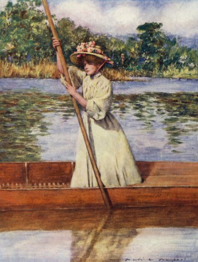 Faire du canotage - Mortimer Ludington Menpes