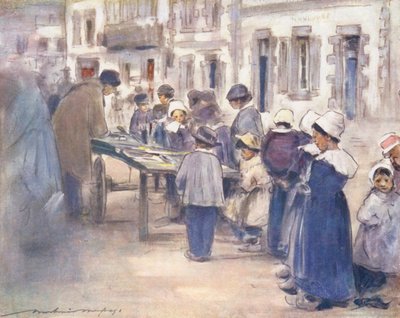 Les enfants du monde : Breton, jour de marché - Mortimer Ludington Menpes