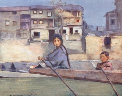 Enfants du monde : Cachemire, sur la rivière Jhelum - Mortimer Ludington Menpes