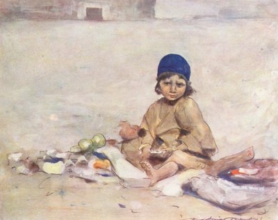 Enfants du monde : Cachemire, assis tranquillement - Mortimer Ludington Menpes
