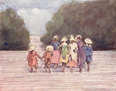 Les enfants du monde : français, dans les jardins des Tuileries - Mortimer Ludington Menpes