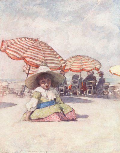 Les Enfants du Monde : Français, Sur la plage à Trouville - Mortimer Ludington Menpes