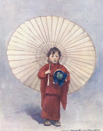 Les Enfants du Monde : Japonais, Son Premier Parapluie - Mortimer Ludington Menpes