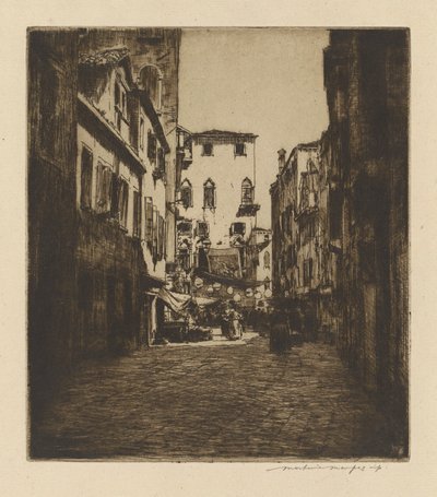 Une scène de marché - Mortimer Menpes
