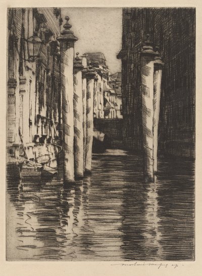 Un canal étroit, Venise - Mortimer Menpes