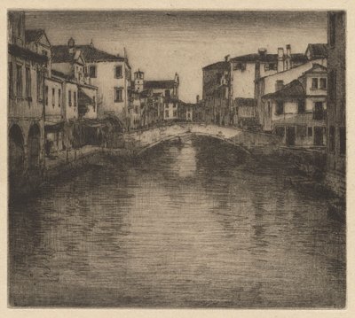Un canal latéral, Venise - Mortimer Menpes