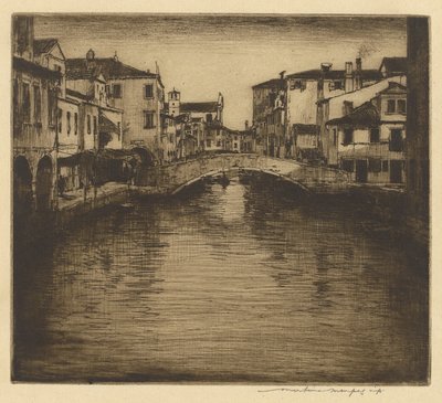 Un canal latéral, Venise - Mortimer Menpes