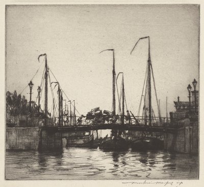 Pont, Rotterdam (Chioggia : Bateaux de Pêche) - Mortimer Menpes