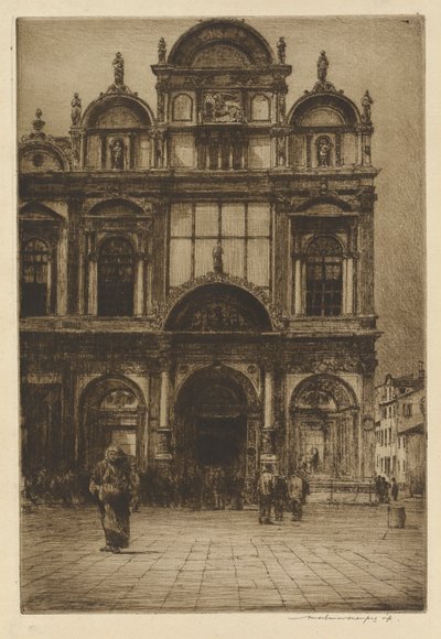 Façade de la Scuola di San Marco, Venise - Mortimer Menpes