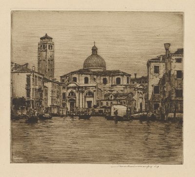 Grand Canal montrant la tour de Saint Geremia - Mortimer Menpes