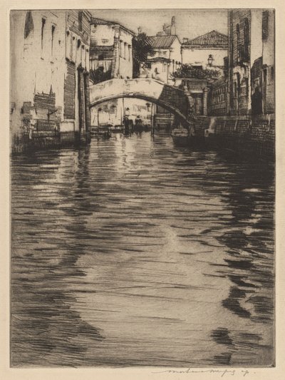 Reflets, Venise (Pont de Luciano, Grand Canal) - Mortimer Menpes