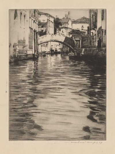 Reflets, Venise (Pont de Luciano, Grand Canal) - Mortimer Menpes