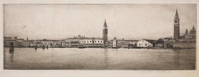 Le bassin de Saint-Marc, Venise, 1910 - Mortimer Menpes