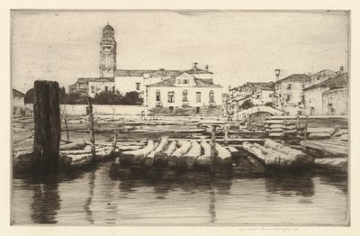Rive boisée de la Brenta - Mortimer Menpes