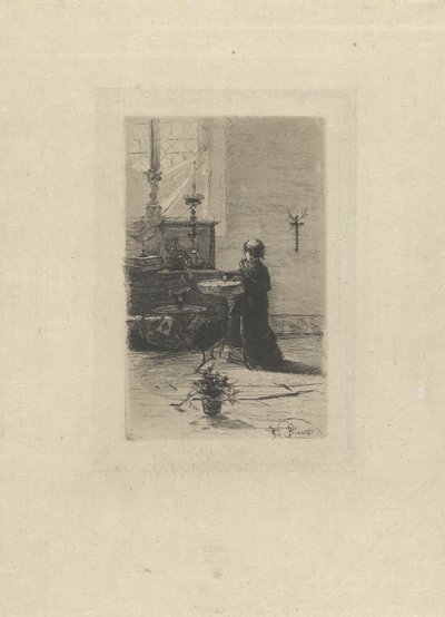 Enfant de chœur agenouillé - Mosè di Giosuè Bianchi