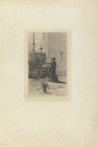 Enfant de chœur agenouillé - Mosè di Giosuè Bianchi