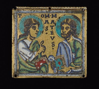 Plaque représentant Saint Thomas et Saint Matthieu - Mosan School