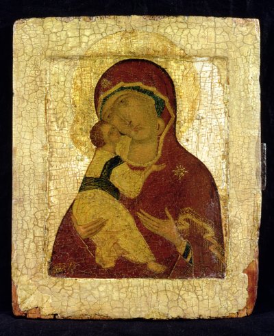 Icône de la Vierge de Vladimir - Moscow School