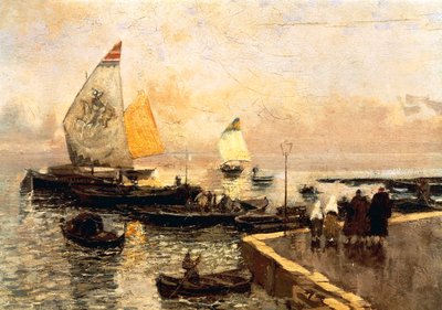 Bateaux à charbon à Chioggia - Mose Bianchi