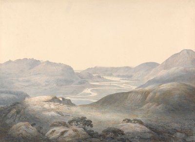 Baie de Barmouth, la jonction des rivières Mowddach et Gwinion - Moses Griffith