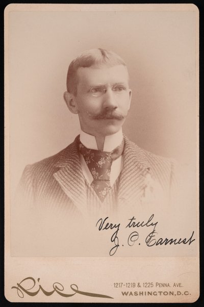 Portrait de J.P. Earnest, entre 1889 et 1897 - Moses P. Rice
