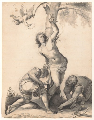 Le martyre de Saint Sébastien - Moses Ter Borch