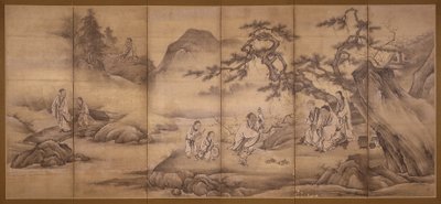 Scènes des 24 parangons de piété filiale - Motonobu Kano