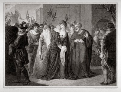 Lady Jane Grey conduite à son exécution à la Tour de Londres, 1554, 1797 - Mountague Tomkins