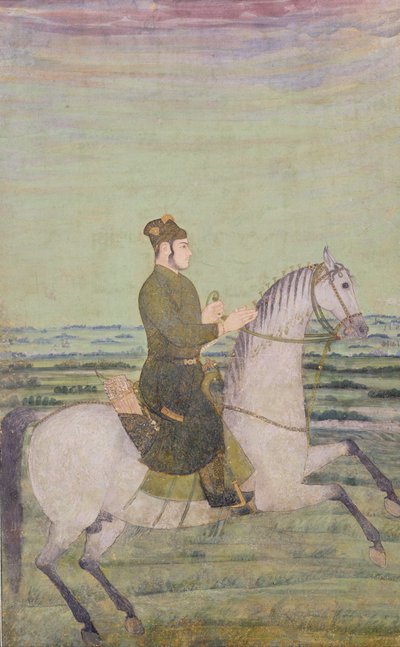 Un noble moghol à cheval, vers 1700 - Mughal School