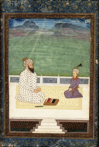 Un mollah et un élève, 18ème siècle - Mughal School