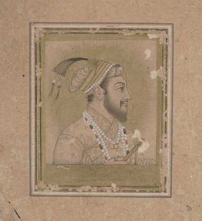 Portrait de Shah Jehan, 17e siècle - Mughal School