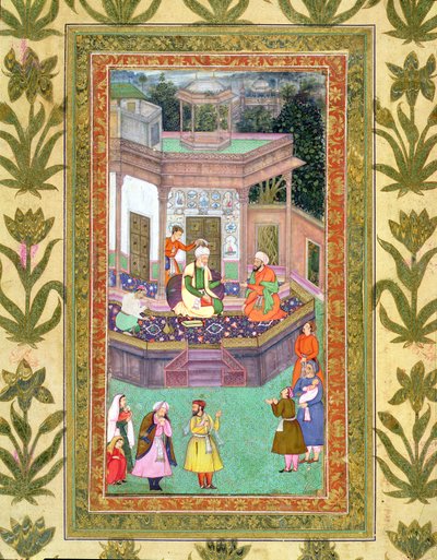Le Qazi, du Petit Album Clive - Mughal School