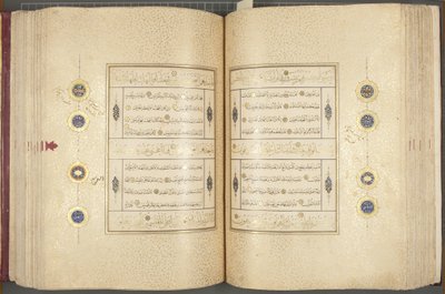 Fol 137 verso 183 recto, Coran Timouride, 1441 - Muhammad Mumin Abdallah Al Murwand