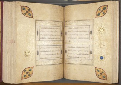 Fol 82 verso 83 recto, Coran Timouride, 1441 - Muhammad Mumin Abdallah Al Murwand