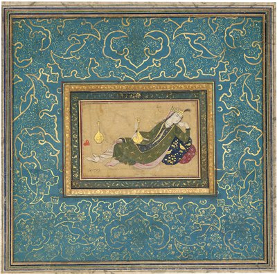 Une dame allongée, c.1680 - Muin Musavvir