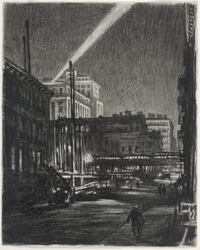 Nuit de New York (recto) - Muirhead Bone