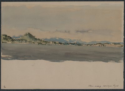 Fin de la tempête, Fijord norvégien - Muirhead Bone