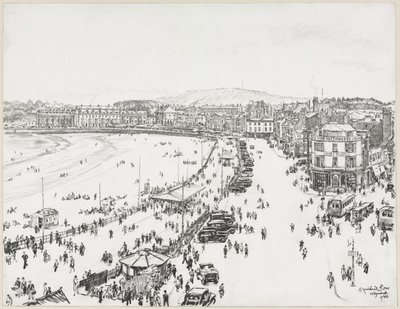 Weymouth et Portland lointain - Muirhead Bone