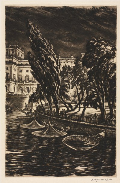 Nuit venteuse, Stockholm - Muirhead Bone