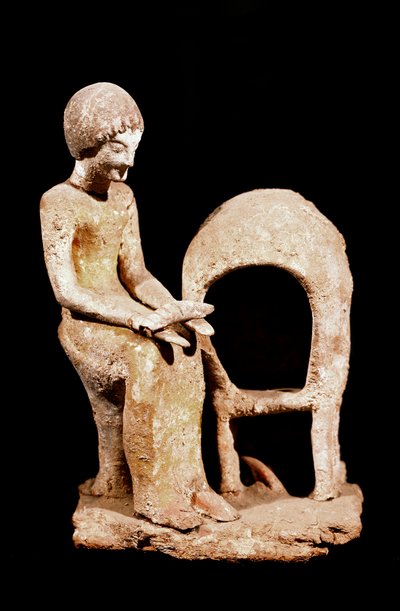 Art mycénien : figure féminine près d